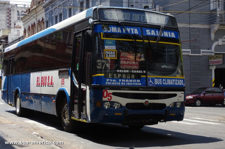 Marcopolo Viale (en Paraguay) - El Bus
Línea 37B (Asunción), unidad 05
