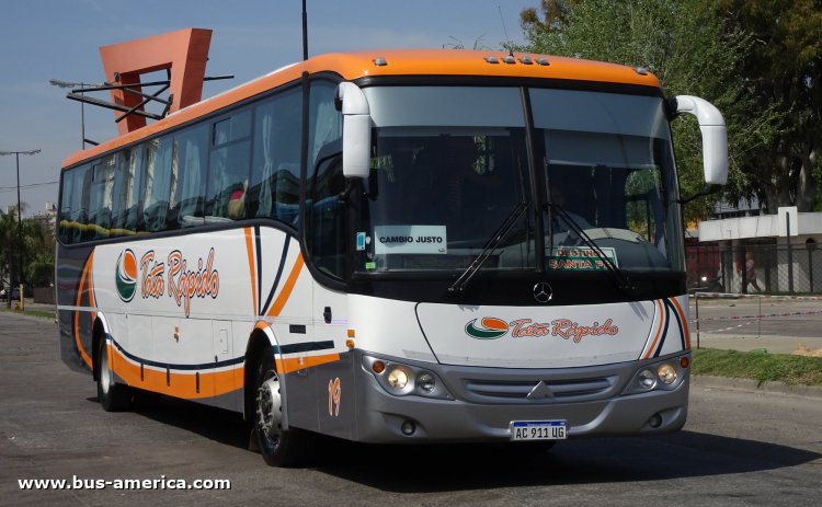 Mercedes-Benz O 500 U - Saldivia Aries 2 325 - Tata Rápido
AC 911 UG
[url=https://bus-america.com/galeria/displayimage.php?pid=58330]https://bus-america.com/galeria/displayimage.php?pid=58330[/url]

Tata Rápido (Prov. Santa Fe), interno 19
