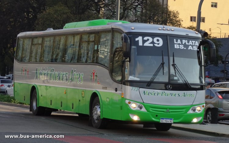 Mercedes-Benz O 500 U - Saldivia Aries 2 325 - Misión Buenos Aires , La Ctral.Vte.López
AC 984 NZ

Línea 129 (Buenos Aires), interno 773
