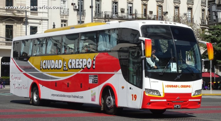 Volvo B290R - Saldivia Aries GT 365 - Ciudad de Crespo
PPA 310
[url=https://bus-america.com/galeria/displayimage.php?pid=66431]https://bus-america.com/galeria/displayimage.php?pid=66431[/url]
[url=https://bus-america.com/galeria/displayimage.php?pid=66432]https://bus-america.com/galeria/displayimage.php?pid=66432[/url]

Ciudad de Crespo, interno 19
