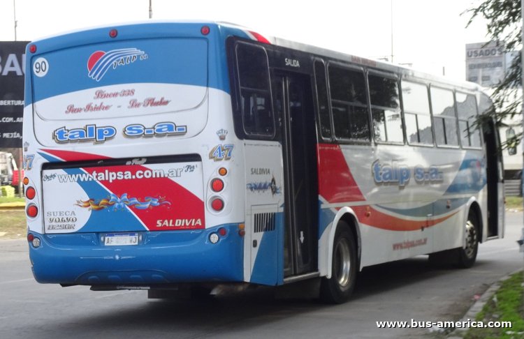 Volvo B290R - Saldivia Aries 2 - TALP
AF 021 WJ
[url=https://bus-america.com/galeria/displayimage.php?pid=53400]https://bus-america.com/galeria/displayimage.php?pid=53400[/url]
[url=https://bus-america.com/galeria/displayimage.php?pid=53401]https://bus-america.com/galeria/displayimage.php?pid=53401[/url]
[url=https://bus-america.com/galeria/displayimage.php?pid=53402]https://bus-america.com/galeria/displayimage.php?pid=53402[/url]
[url=https://bus-america.com/galeria/displayimage.php?pid=53403]https://bus-america.com/galeria/displayimage.php?pid=53403[/url]
[url=https://bus-america.com/galeria/displayimage.php?pid=53404]https://bus-america.com/galeria/displayimage.php?pid=53404[/url]
[url=https://bus-america.com/galeria/displayimage.php?pid=66663]https://bus-america.com/galeria/displayimage.php?pid=66663[/url]

Línea 338 (Buenos Aires), interno 47
