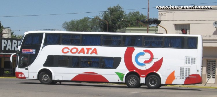 Mercedes-Benz O 400 RSD - Sudamericanas F-50 - COATA
COATA (Prov. Córdoba), interno 2326
