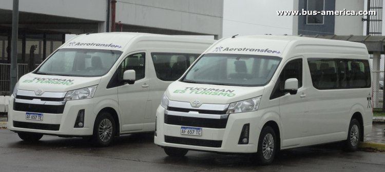 Toyota Hiace Commuter 2.8 TDI 6AT 14 (en Argentina) - Aerotransfer
AF 657 TC [derecha]
[url=https://bus-america.com/galeria/displayimage.php?pid=66335]https://bus-america.com/galeria/displayimage.php?pid=66335[/url]
[url=https://bus-america.com/galeria/displayimage.php?pid=66336]https://bus-america.com/galeria/displayimage.php?pid=66336[/url]

Aerotransfer (Prov.Tucumán)

