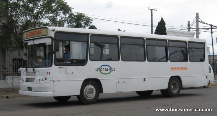 Mercedes-Benz OF 1320 - Eivar - Litoral Bus
UDE 104 - ex patente J.075759
[url=https://bus-america.com/galeria/displayimage.php?pid=65283]https://bus-america.com/galeria/displayimage.php?pid=65283[/url]

Litoral Bus (S.Nicolás - Siderar), interno 71


Archivo originalmente posteado en junio de 2019

