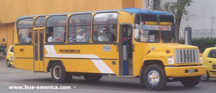 Chevrolet Kodiak B-70 - Alonso Aguirre - Transurbar
Ruta C42 (Barranquilla), unidad 191
