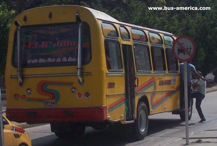 Chevrolet Kodiak B-70 - Cingecar - Exp. Colombia Caribe
UYY-840
[url=https://galeria.bus-america.com/displayimage.php?pos=-26318]https://galeria.bus-america.com/displayimage.php?pos=-26318[/url]

Ruta K54 (Barranquilla), unidad 134
