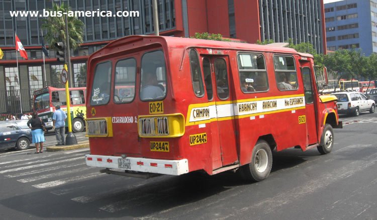 Dodge D 300 - Navarro - E.T. y Serv.Ocho
UP-2447
[url=https://bus-america.com/galeria/displayimage.php?pid=2422]https://bus-america.com/galeria/displayimage.php?pid=2422[/url]

Línea EO-21 (Lima), unidad 14
Ex línea 8 (Lima)
