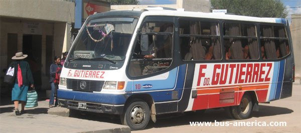 Mercedes-Benz LO 814 frontal - Marri Colonnese  Genesis - F. Gutierrez
Línea 61 (Jujuy), interno 10
