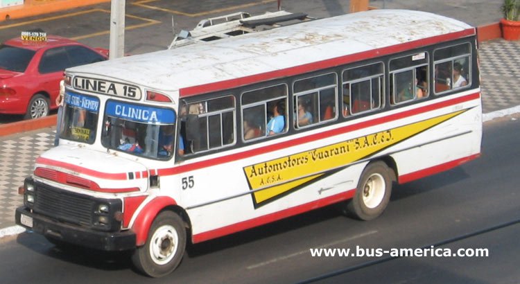 Mercedes-Benz L 1113 - Cebra I - Automotores Guaraní
Línea 15 (Asunción), unidad 55
