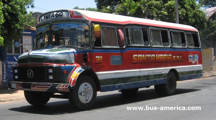 Mercedes-Benz L - Santa María
Línea 60 (Fernando de la Mora), unidad 31
