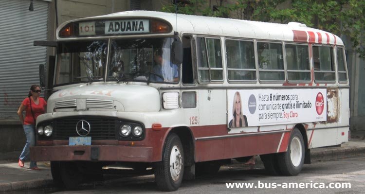 Mercedes Benz L 1113/483 - CUTCSA Banda Oriental Montevideano - Coopay
Puede verse mas información sobre esta carrocerìa en la nota de Arturo Aguerre en http://www.busarg.com.ar/may08_banda.htm
