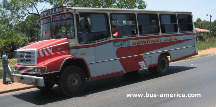 Mercedes-Benz L 1214 - Paraná - E.de T.Guaraní
Línea 2 (Asunción), unidad 9
