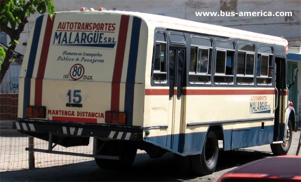 Mercedes Benz LO 1114 - Colonnese - Autotransportes Malargüe
Unidad que presta servicios de transporte de personal en Chilecito, mantiene las inscripciones de su antigua propietaria

Para conocer mas sobre esta carrocería acceda a:
[url=http://www.bus-america.com/ARcarrocerias/Colonnese/Colonnese-historia.htm] revista.bus-america.com Carrocerías COLONNESE
[/url]
