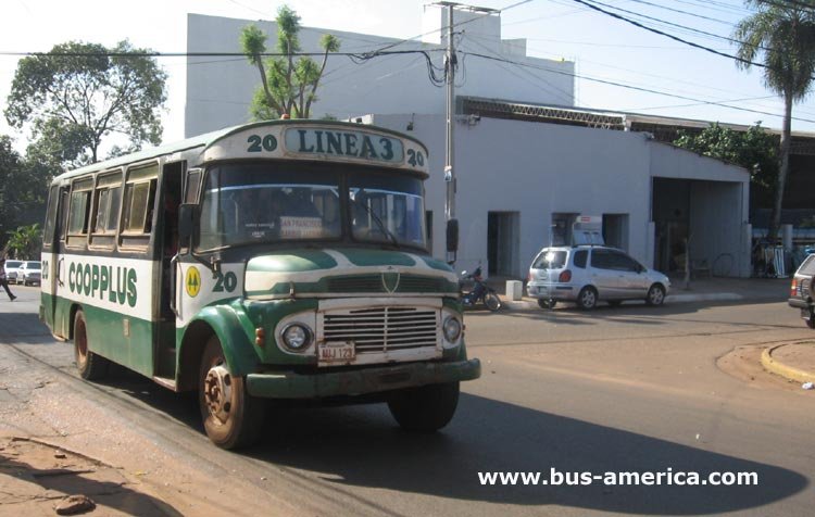 Mercedes-Benz LO 1114 - Ottaviano (en Paraguay) - CoopPlus
AUJ 123

Línea 3 (Encarnación), unidad 20
