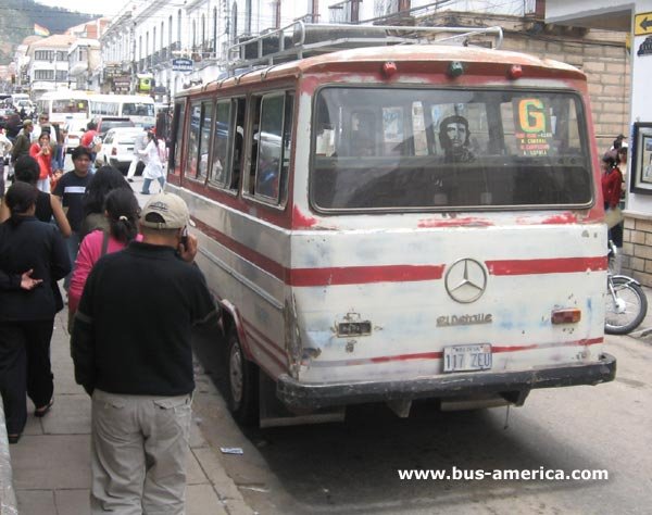 Mercedes Benz LO 608D - El Detalle (en Bolivia) - Sindicato de Micros de Sucre
