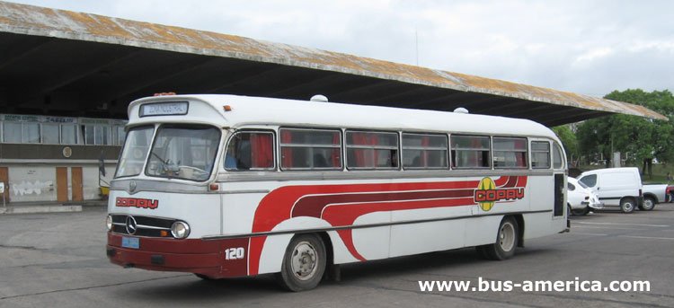 Mercedes-Benz O 321 HL (en Uruguay) - Copay
ITC-1043
[url=https://bus-america.com/galeria/displayimage.php?pid=1888]https://bus-america.com/galeria/displayimage.php?pid=1888[/url]

Línea 103 (Pysandú), interno 120
