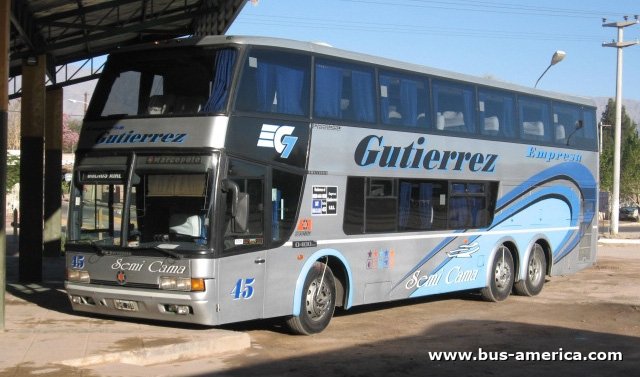 Mercedes-Benz O-400 RSD - Marcopolo Paradiso GV 1800 DD (en Argentina) - Gutierrez
DHE274

Gutierrez, interno 45
