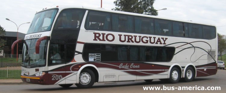 Mercedes Benz O 400 RSD - Marcopolo Paradiso 1800 DD generacin VI (en Argentina) - Ro Uruguay
