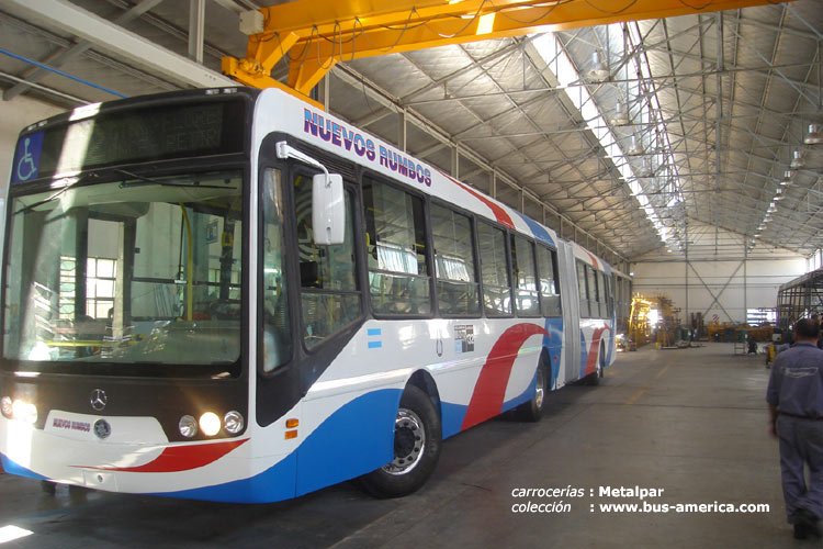 Mercedes Benz O 500 UA - Metalpar Iguazú 2007 - Nuevos Rumbos
Fotografía de fábrica, gentileza carrocerías Metalpar. 
