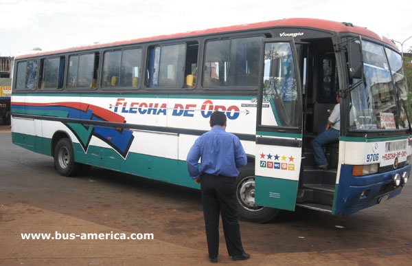 Mercedes Benz OF - Marcopolo Viaggio GV 1000 (en Paraguay) - Flecha de Oro
