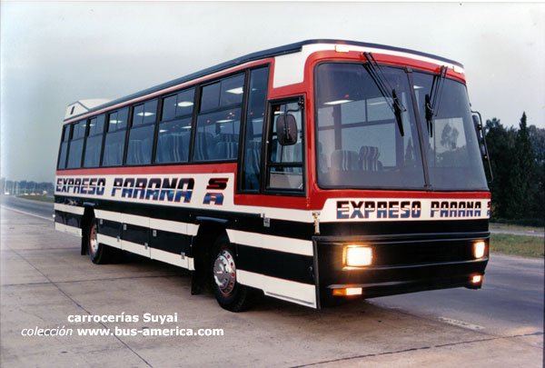 Mercedes Benz O 170 - Suyai - Expreso Paraná
Interno T1, servicio de turismo del Expreso Paraná. Vehículo recien salido de la carrocería

Fotógrafo: desconocido
Fotografía de carrocería: Suyai
Colección: www.bus-america.com
