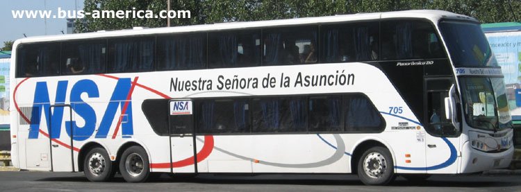 Scania K 380 - Busscar Panoramico DD (en Paraguay) - NSA
¿BAS338?

N.S.A. unidad 705
