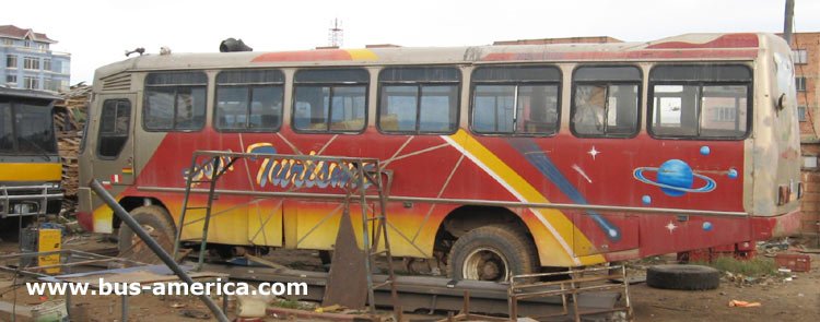 Volvo F 7
http://galeria.bus-america.com/displayimage.php?pid=854

Omnibus en la carrocería MAX TISCO LOPEZ, donde será reacondicionado
