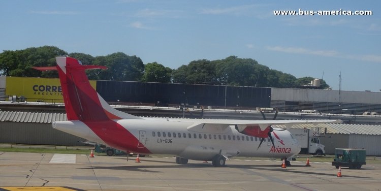 ATR 72 (en Argentina) - Avianca
LV-GUG
