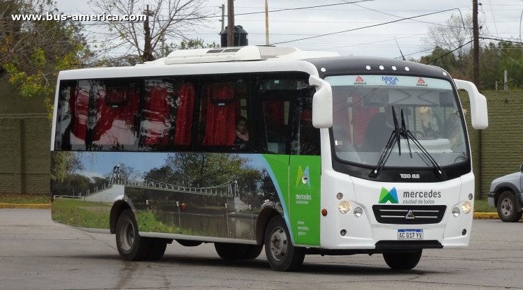 Agrale MA 10.0 - Todo Bus Zafiro - Municipalidad de Mercedes
AC 017 YV
[url=https://galeria.bus-america.com/displayimage.php?pid=48585]https://galeria.bus-america.com/displayimage.php?pid=48585[/url]

Línea 2 (Pdo. Mercedes)




Archivo originalmente posteado en mayo de 2019
