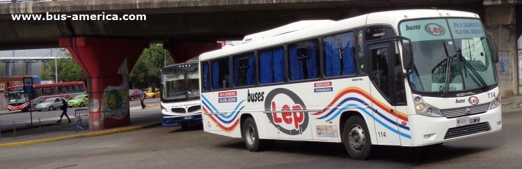 Agrale MA 15.0 - Comil Versatile (en Argentina) - Lep
OHR121
http://galeria.bus-america.com/displayimage.php?pid=44276

Buses Lep, interno 114, patente provincial 3245
