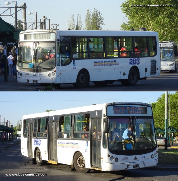 Agrale MT 12.0 LE - Todo Bus Pompeya - Emp. San Vicente
HYY872

Línea 263 A (Pcia. Buenos Aires), interno 5418
