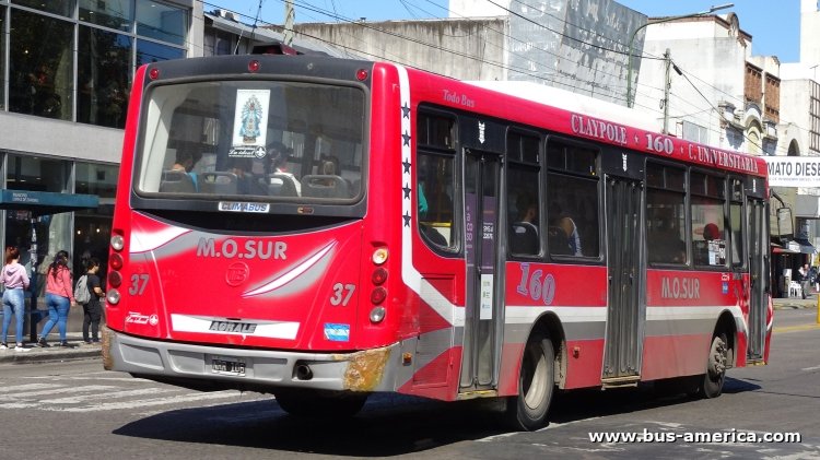 Agrale MT 15.0 LE - Todo Bus Pompeya II - MOSur
NRR106

Línea 160 (Buenos Aires), interno 37


Archivo originalmente posteado en mayo de 2019
