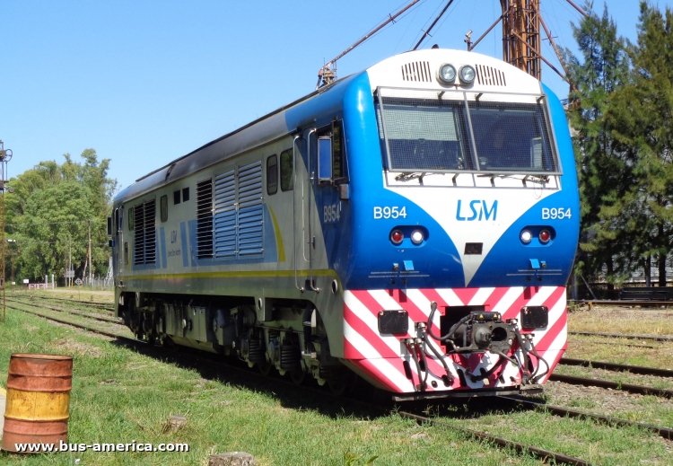 CSR SDD7 (en Argentina) - Nuevos Ferrocarriles Argentinos , LSM
Nuevos Ferrocarriles Argentinos, locomotora B954
