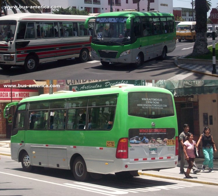 Dong Feng Wings City Bus 777 (en Perú) - Jorge Basadre Grohmann
Z1U-782

Línea 55 (Tacna)
