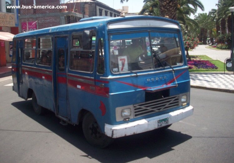 Dodge D 300 frontalizado - Facamet - Línea 7
ZIZ750
http://galeria.bus-america.com/displayimage.php?pos=-24382
