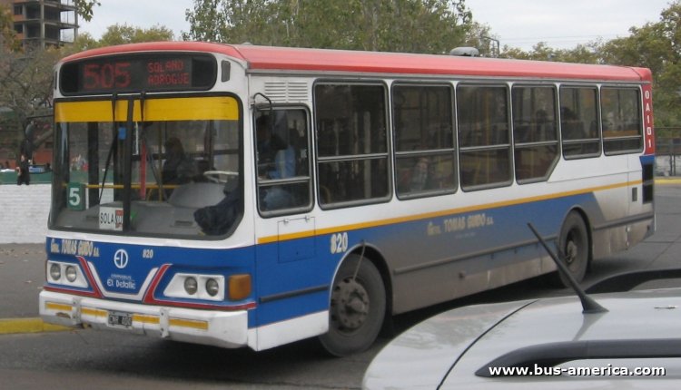El Detalle OA 101 D-2392/A - Gral. Tomás Guido
CNR404

Línea 505 (Pdo. Atte. Brown), interno 820
