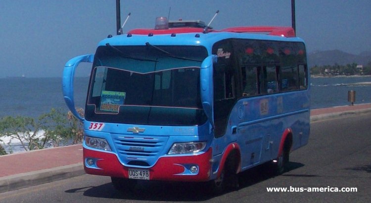 Isuzu NPR - Omega Micro Bus - Transp. Bastidas
UQS498
http://galeria.bus-america.com/displayimage.php?pos=-27230

Transportes Bastidas, con los colores del STU: Sistema Integrado de Transporte Urbano
