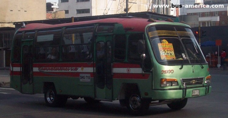 Isuzu NPR - Carmocar - Comnalmicros
SHG-710

Ruta 97 (Bogotá), unidad 31230
