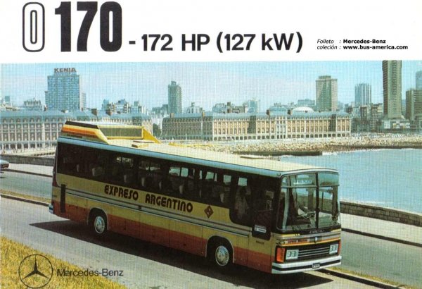 Mercedes Benz O 170 ( Folleto Publicitario - carilla superior)
