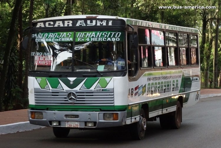 Mercedes-Benz 814 Eco Power - Alborada - Acaraymi 
CBH 409

Línea 2 (Ciudad del Este), unidad 18



Archivo originalmente subido en octubre de 2018
