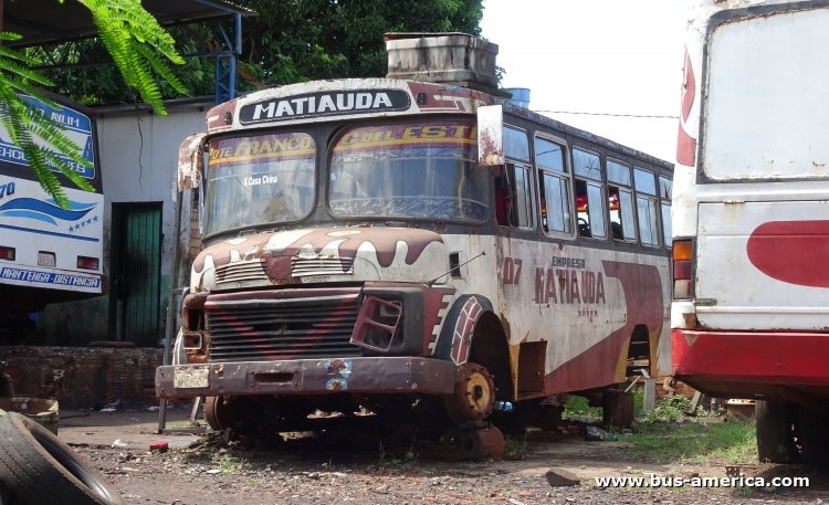 Mercedes-Benz L 1114 - Cebra II - Matiauda
AHP 707

Matiauda (Cdad. del Este), unidad 07
