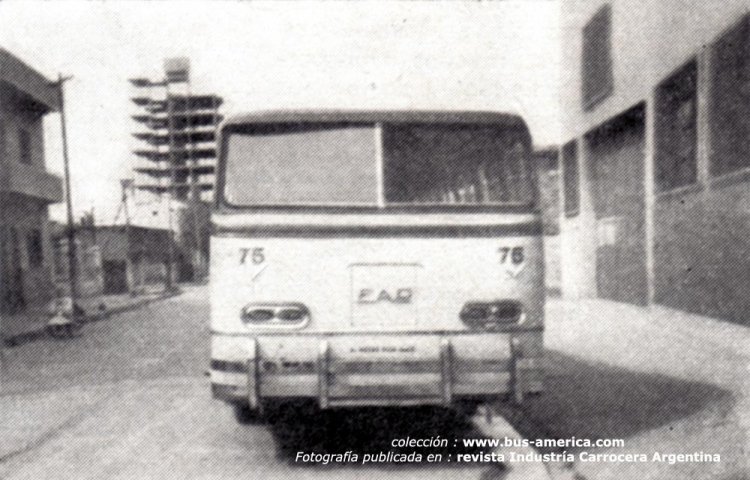 Mercedes-Benz L 312 - F.A.C. - Gral.Roca
Fotograf�a publicada en : revista Industr�a Carrocera Argentina 
