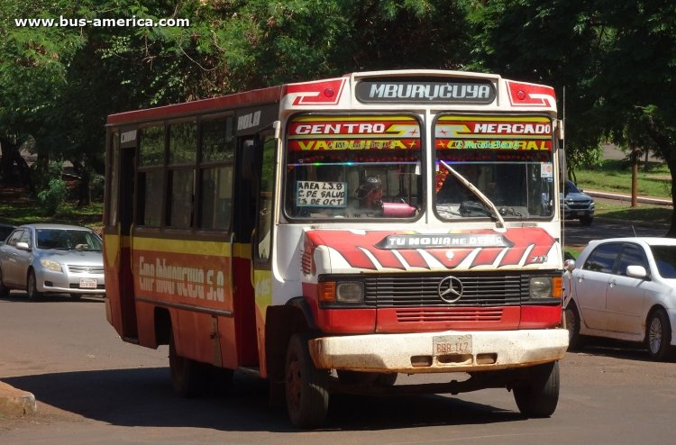 Mercedes-Benz L 711 - Mburucuya
BBR147
[url=http://galeria.bus-america.com/displayimage.php?pid=45783]http://galeria.bus-america.com/displayimage.php?pid=45783[/url]

Línea 6 (Ciudad del Este), unidad 145
