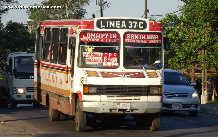 Mercedes-Benz L 711 - San Fernando - ADUSA
KAN557
[url=http://galeria.bus-america.com/displayimage.php?pid=46044]http://galeria.bus-america.com/displayimage.php?pid=46044[/url]

Línea 37C (Asunción), unidad 107

