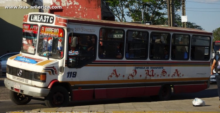 Mercedes-Benz L 711 - San Fernando - ADUSA
BRC894

Línea 37C (Asunción), unidad 119
