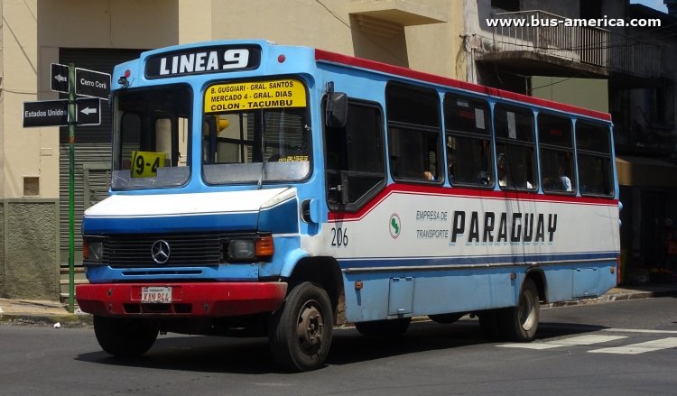 Mercedes-Benz L 711 - San Fernando - Paraguay
KAN 844

Línea 9 (Asunción), unidad 206
