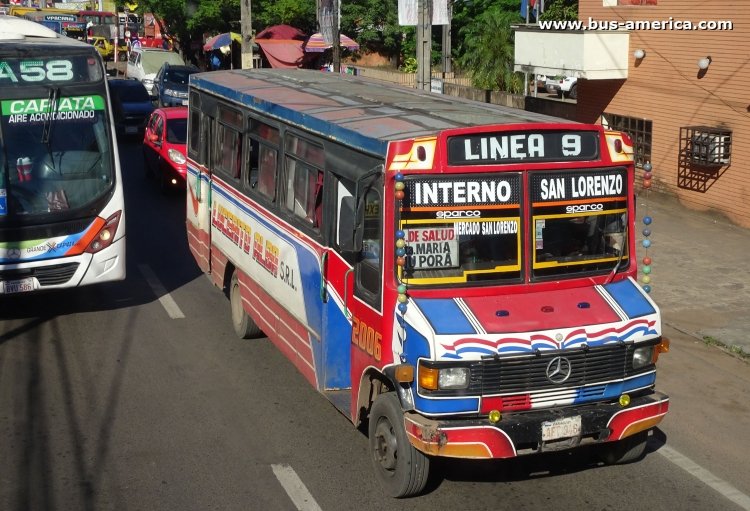 Mercedes-Benz L - La Paraguaya - Lucerito Alba
AFT946

Línea 9 (San Lorenzo), unidad 2006
Ex linea 1 (Asunción), unidad 14 
