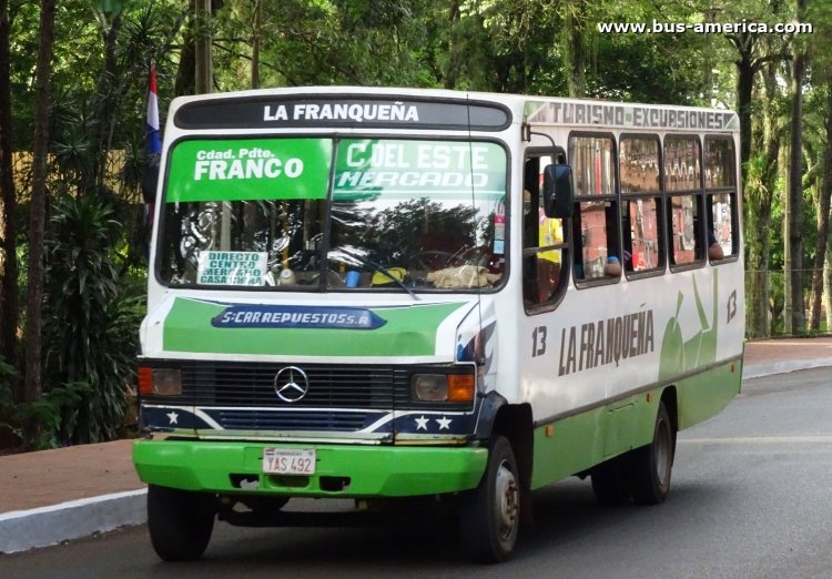 Mercedes-Benz L 711 - Santani - La Franqueña
YAS492
[url=http://galeria.bus-america.com/displayimage.php?pid=45638]http://galeria.bus-america.com/displayimage.php?pid=45638[/url]

La Franqueña (Ciudad del Este), interno 13



Archivo posteado originalmente en julio de 2019
