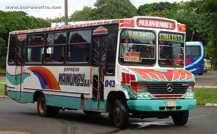 Mercedes-Benz 814D - San Fernando - Mainumby
BJP417
[url=http://galeria.bus-america.com/displayimage.php?pid=45477]http://galeria.bus-america.com/displayimage.php?pid=45477[/url]

Mainumby (Ciudad del Este), interno 043



Archivo posteado originalmente en enero 2019
