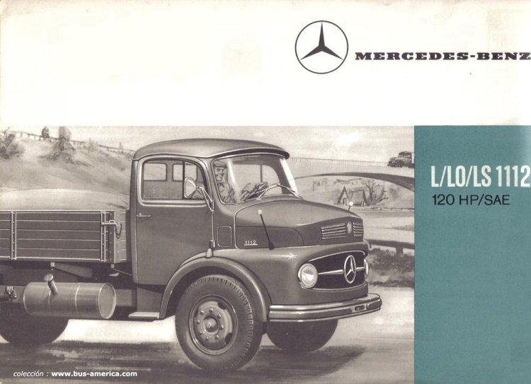 Mercedes-Benz L/LO/LS 1112
Folleto de Mercedes-Benz LO 1112
